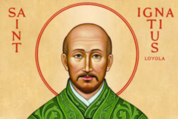 An artist's rendering of Saint Ignatius of Loyala. 